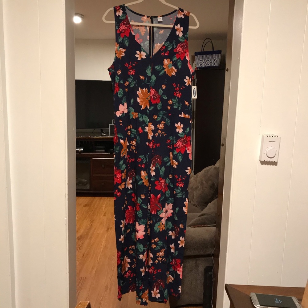 Old Navy Floral Jumpsuit